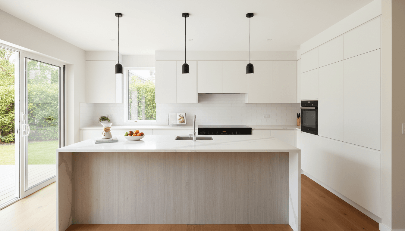 Modern renovated kitchen interior