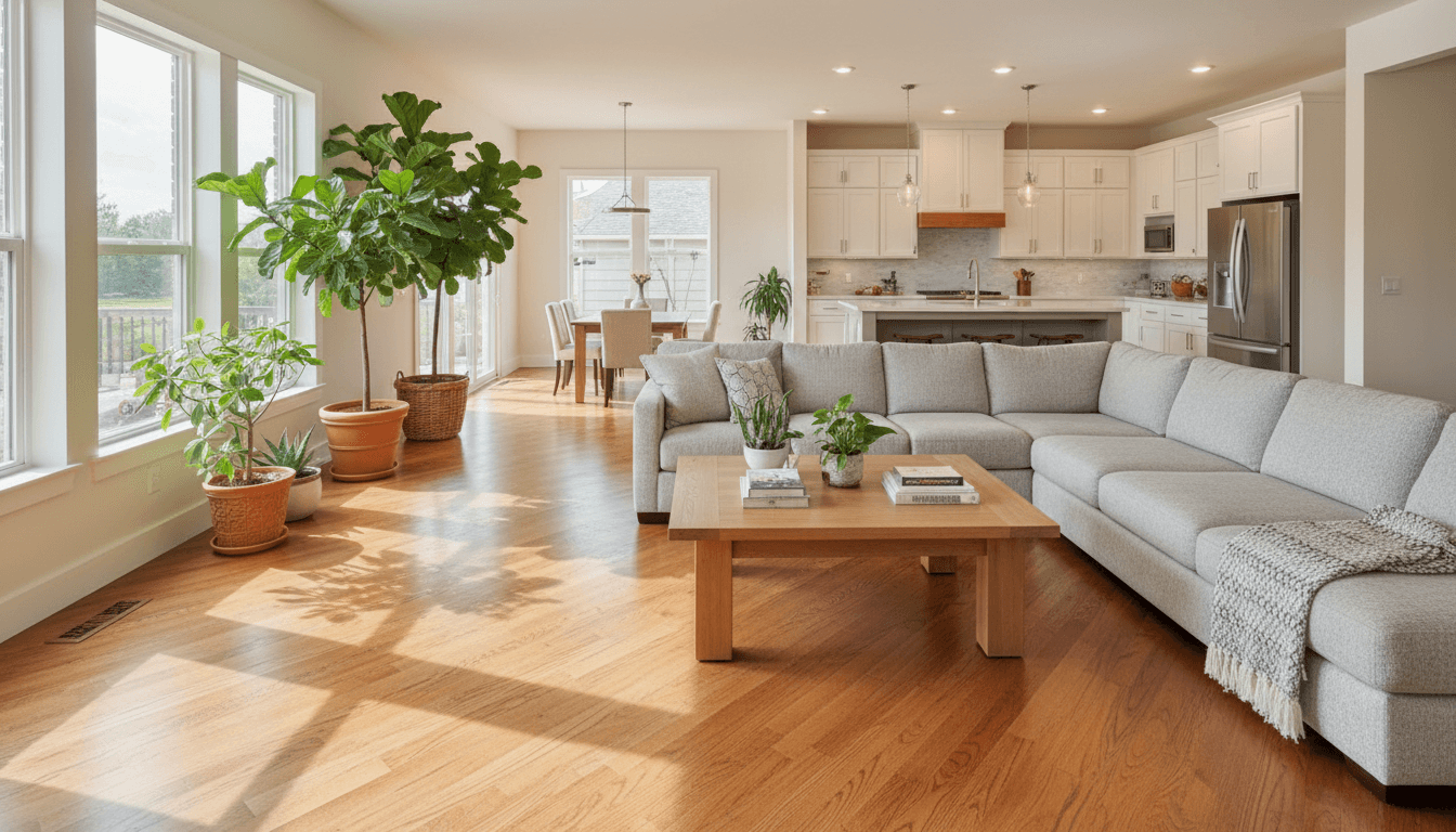 Completed living room remodeling